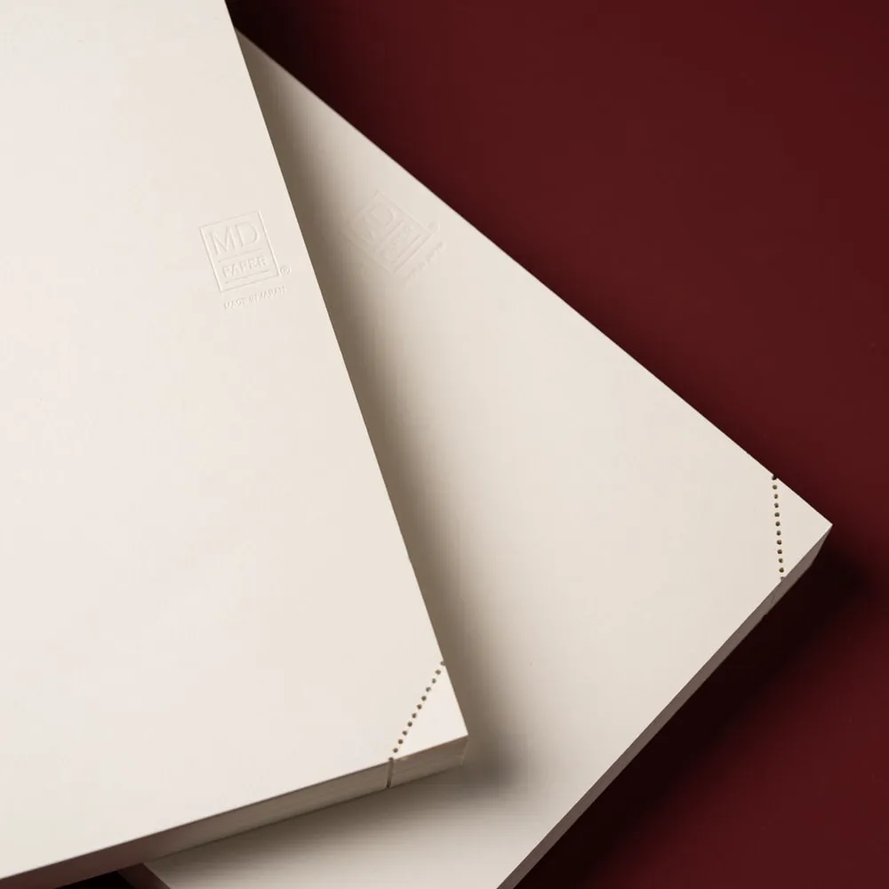 미도리 엠디노트 코덱스 저널 하루 한 페이지 Midori MD Notebook Codex Journal L A5 사이즈 1 day 1 page - 코너 미싱 절취선 있는 페이지 하단부