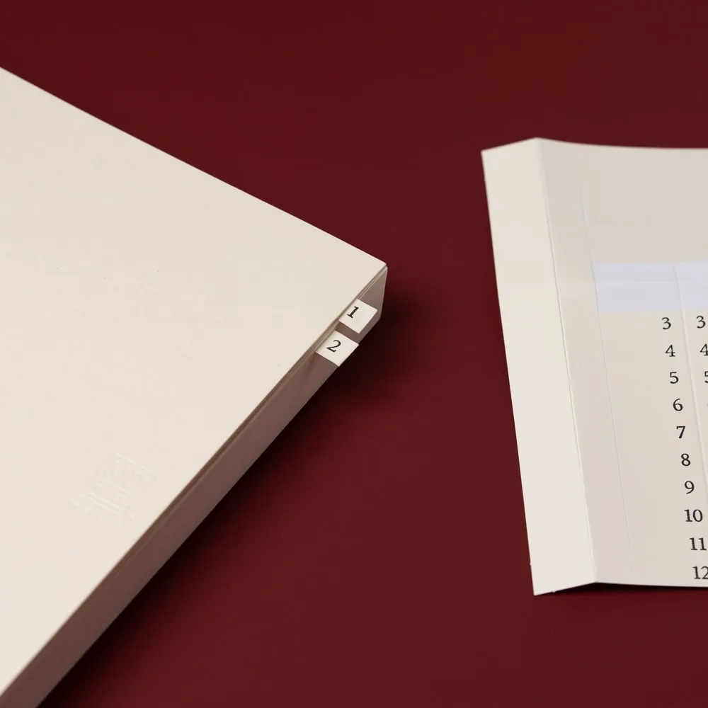 미도리 엠디노트 코덱스 저널 하루 한 페이지 Midori MD Notebook Codex Journal L A5 사이즈 1 day 1 page - 동봉된 인덱스 스티커로 필요한 부분에 붙여 활용해보세요.