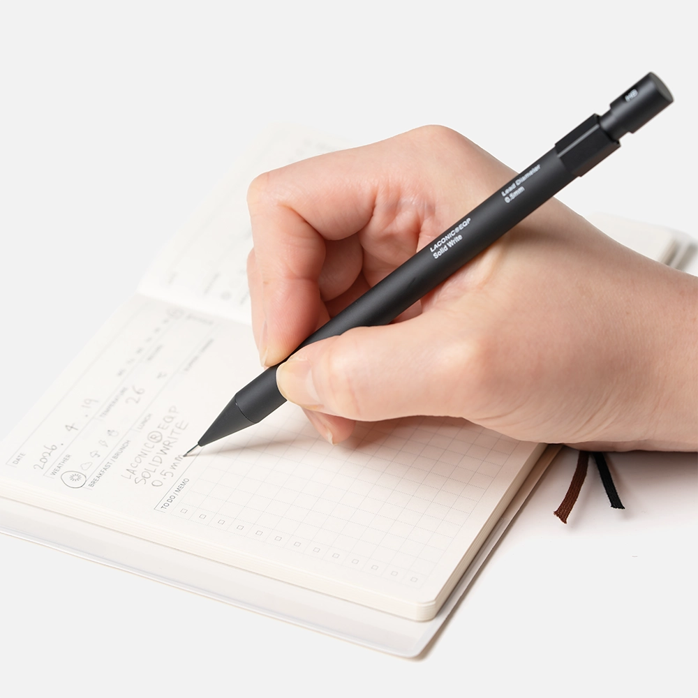 [LACONIC] Solid Write 샤프 0.5mm - 메탈 바디와 러버 코팅 그립감