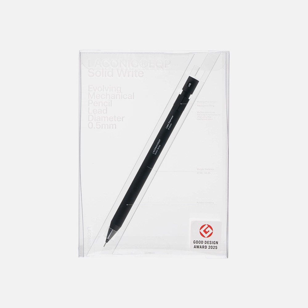[LACONIC] Solid Write 샤프 0.5mm - 굿디자인 어워드 수상 패키지