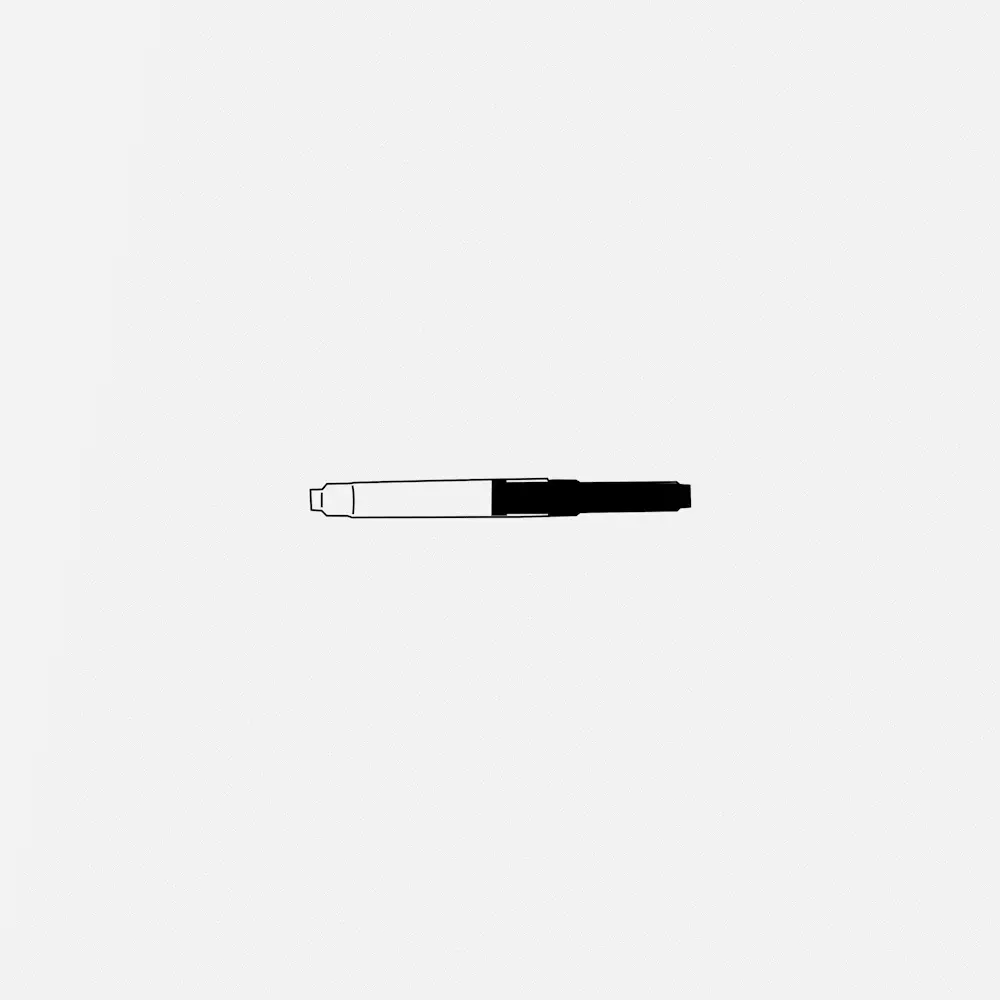 미도리 MD 만년필 Midori foundtain Pen M nib - 전용 컨버터로 잉크를 주입하는 방법 2