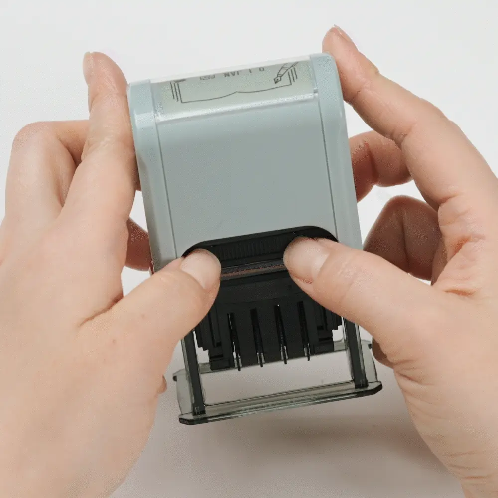 미도리 날짜 회전 스탬프 문구 Stationery midori Paintable Rotating Date Stamp - 잉크 패드 추출하는 방법 Step2