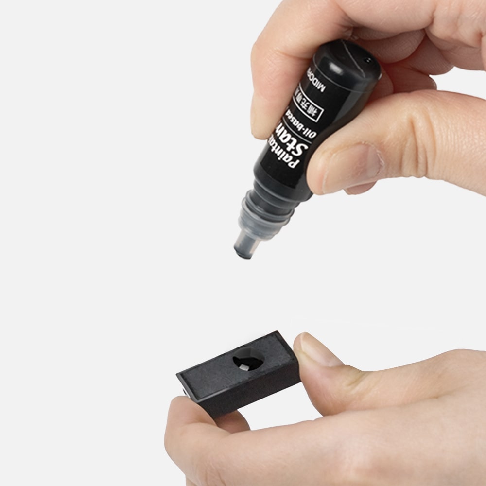 미도리 날짜 회전 스탬프 문구 Stationery midori Paintable Rotating Date Stamp - 잉크 충전 방법